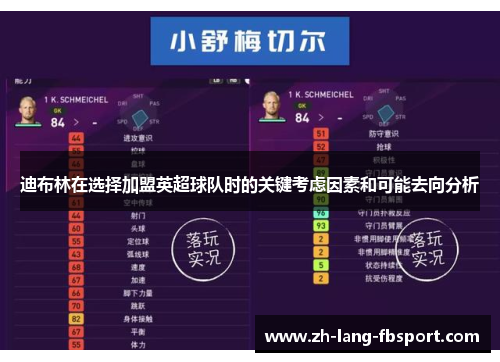 迪布林在选择加盟英超球队时的关键考虑因素和可能去向分析